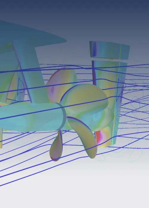 Improve your ship's CII value with a CFD analysis of the aft ship, as shown in this image.