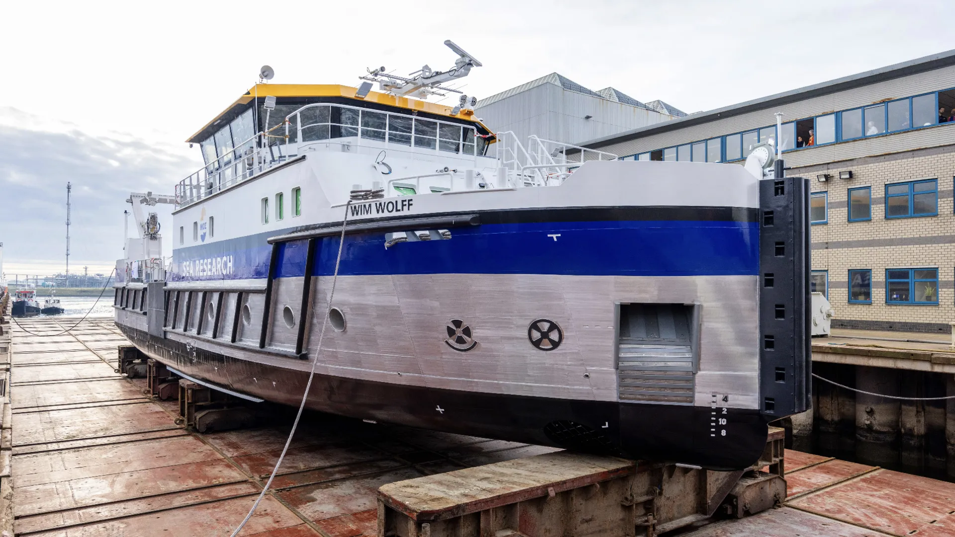 This research vessel is equipped with three Diesel Particulate Filters (DPF).