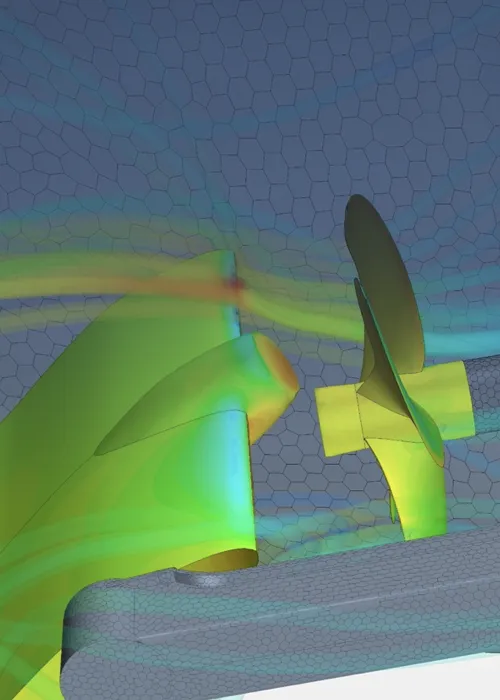 Improve the EEXI value of your ship with a CFD analysis of the aft ship, as shown in this illustration.